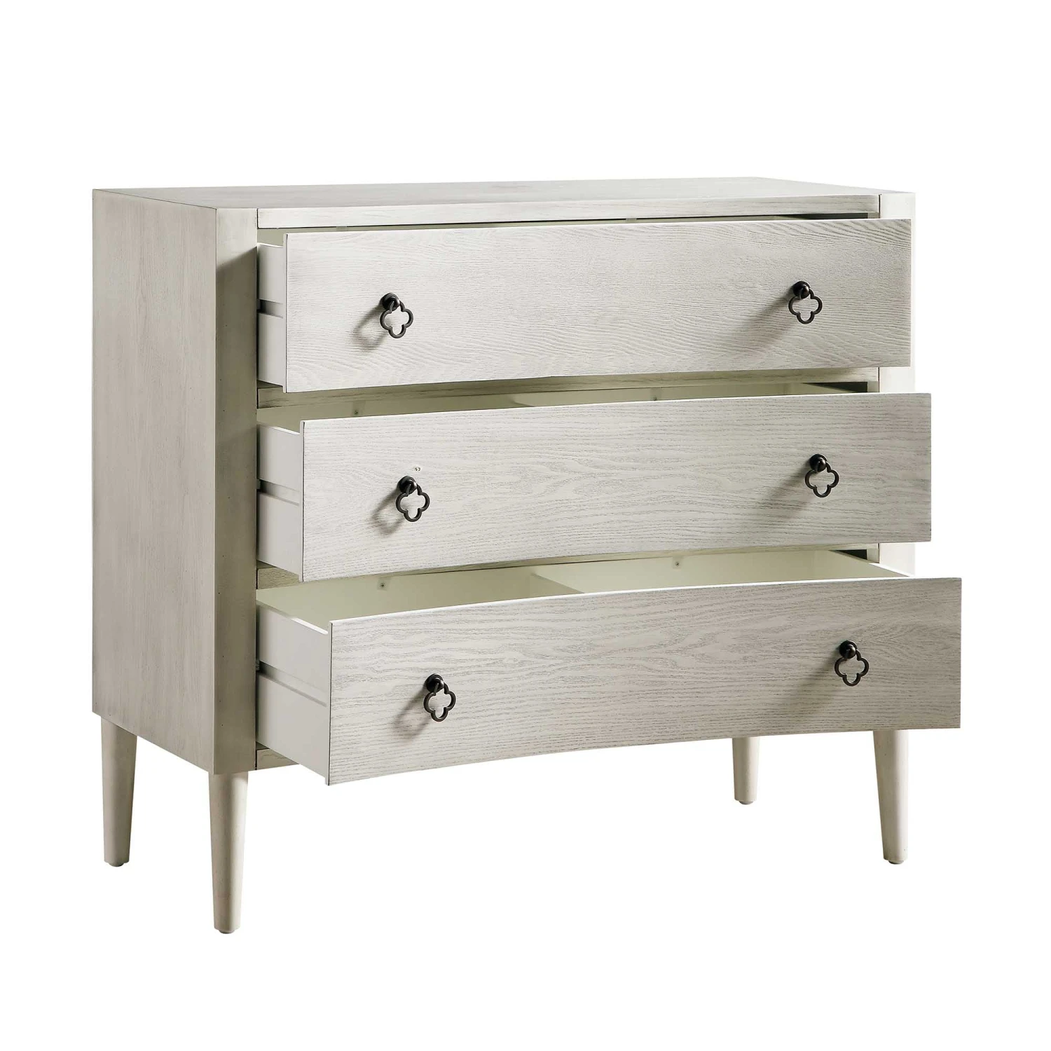 Thalia Concave Chest Of Drawers, Washed White 10 Thalia Concave Chest Of Drawers, Washed White - Image 8