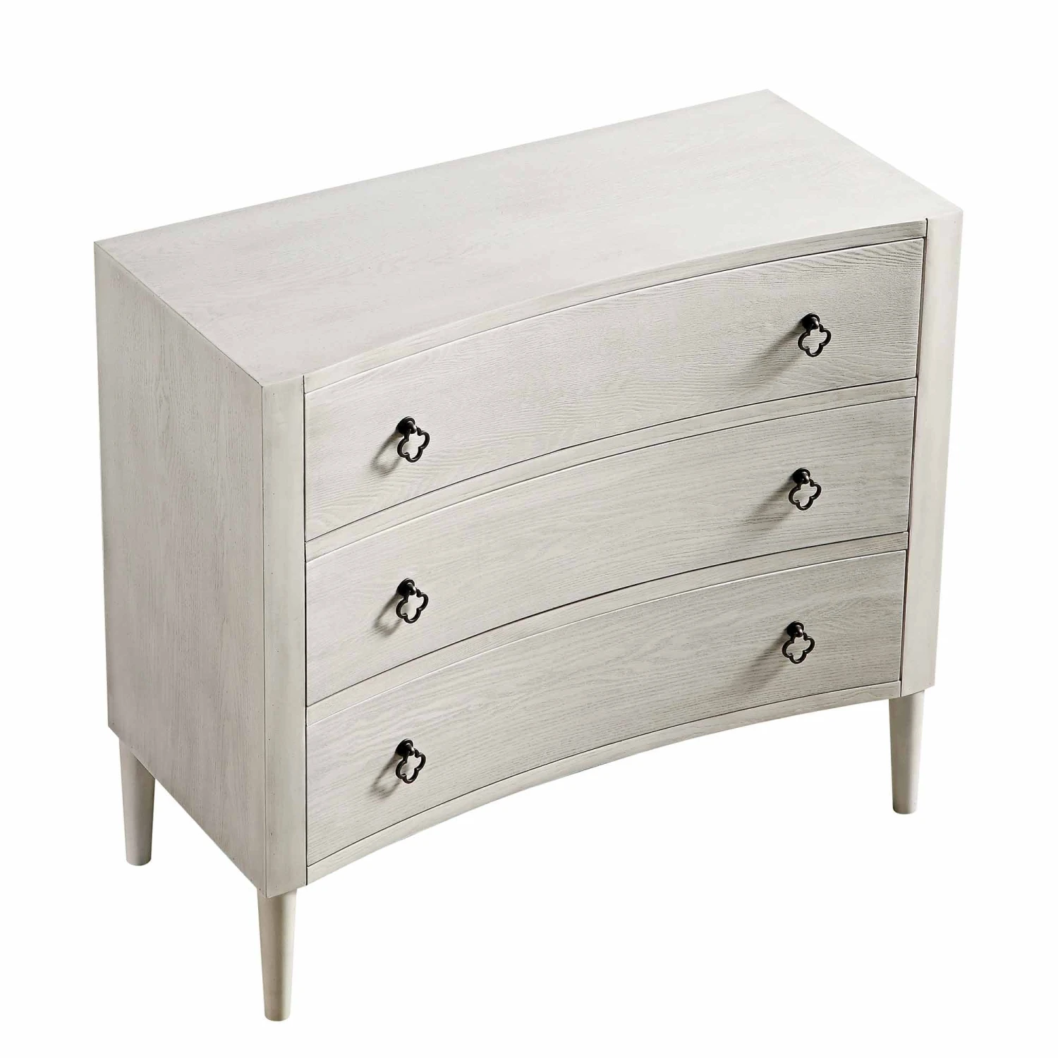 Thalia Concave Chest Of Drawers, Washed White 11 Thalia Concave Chest Of Drawers, Washed White - Image 9