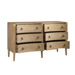 Thalia Concave Double Chest Of Drawers, Natural -FINZ Furniture Shop XXCOD 024 NAT WB3