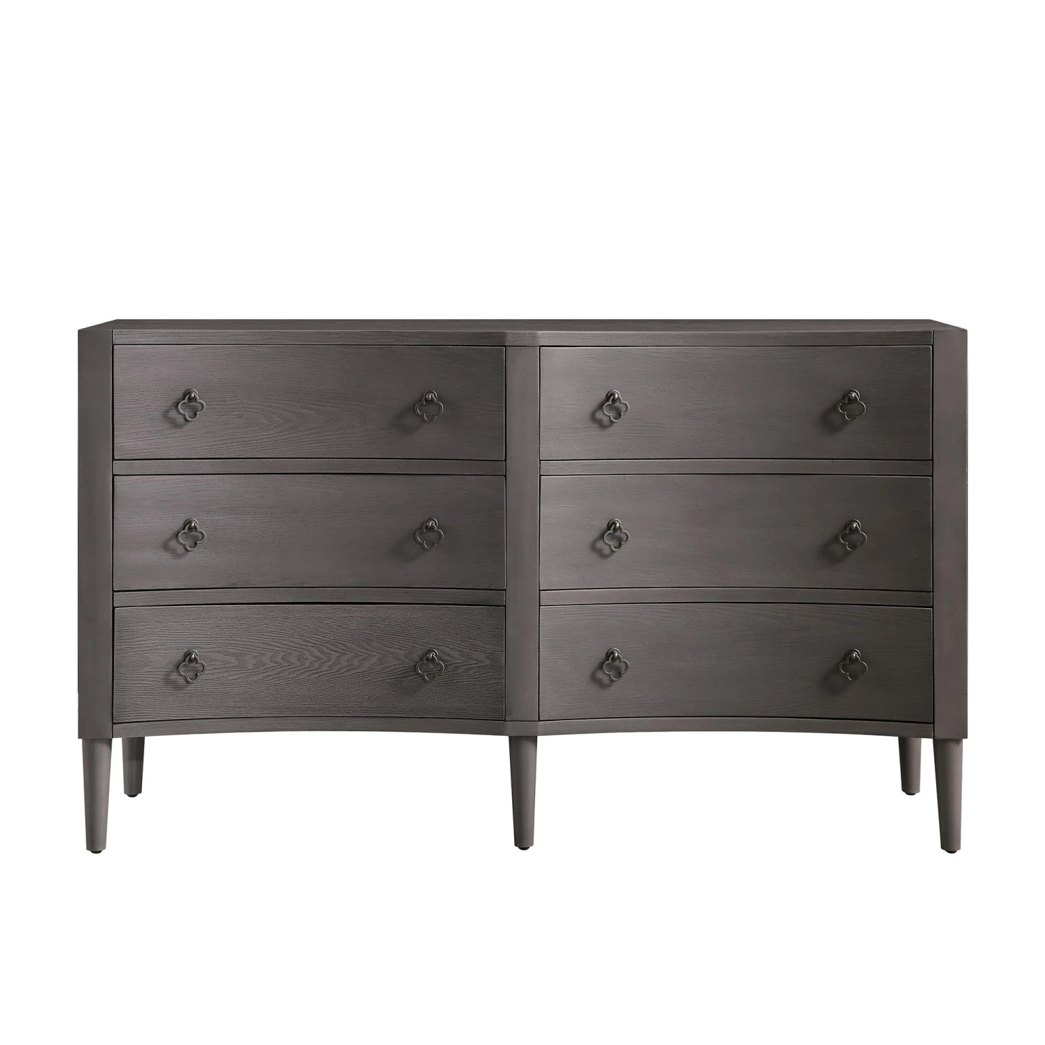 Thalia Concave Double Chest Of Drawers, Silver Oak 7 Thalia Concave Double Chest Of Drawers, Silver Oak - Image 5