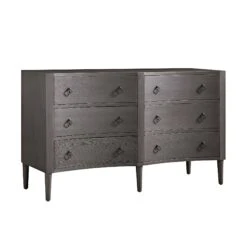 Thalia Concave Double Chest Of Drawers, Silver Oak 21 Thalia Concave Double Chest Of Drawers, Silver Oak -FINZ Furniture Shop XXCOD 024 SILVEROAK WB2