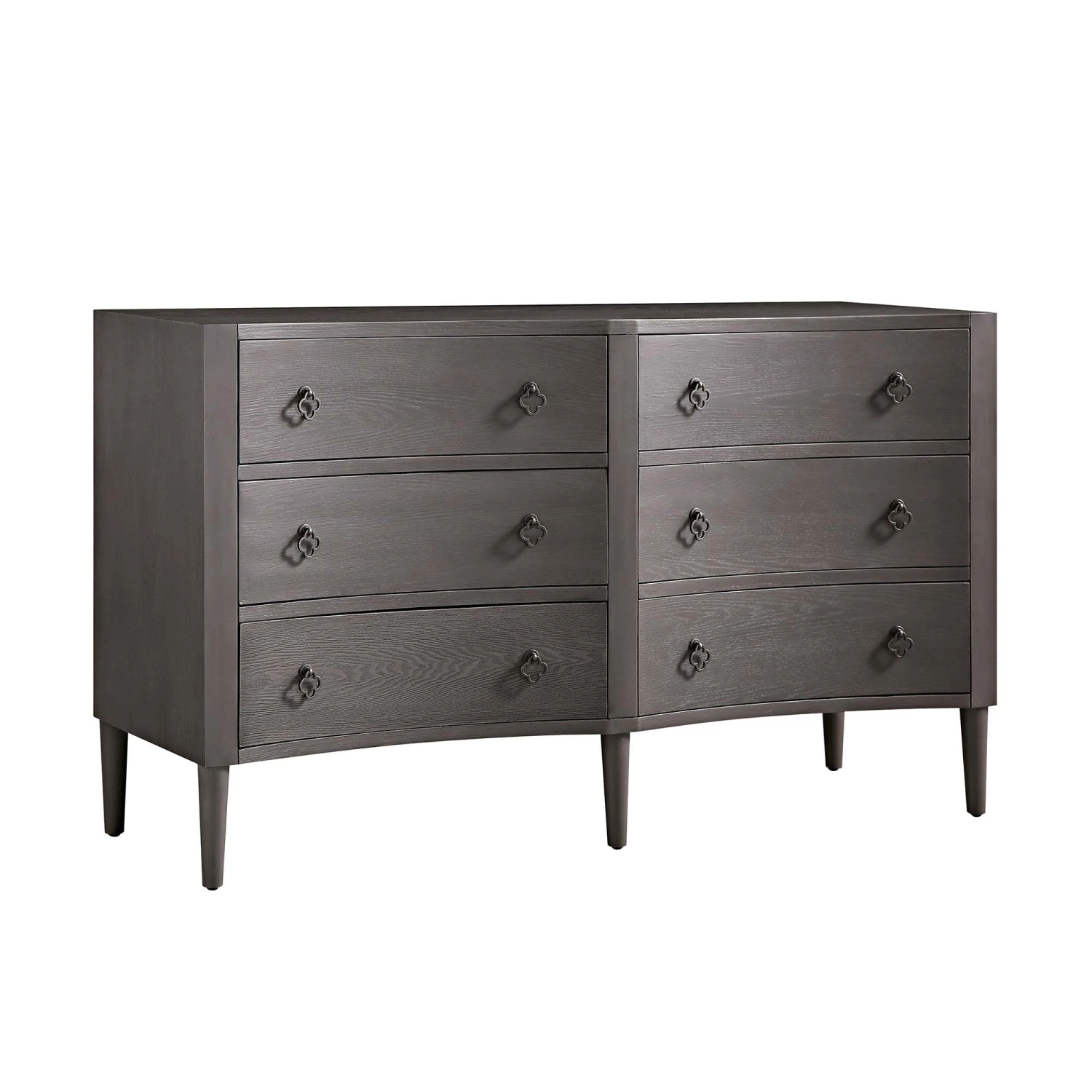 Thalia Concave Double Chest Of Drawers, Silver Oak 9 Thalia Concave Double Chest Of Drawers, Silver Oak - Image 7