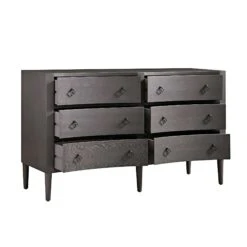 Thalia Concave Double Chest Of Drawers, Silver Oak 22 Thalia Concave Double Chest Of Drawers, Silver Oak -FINZ Furniture Shop XXCOD 024 SILVEROAK WB3