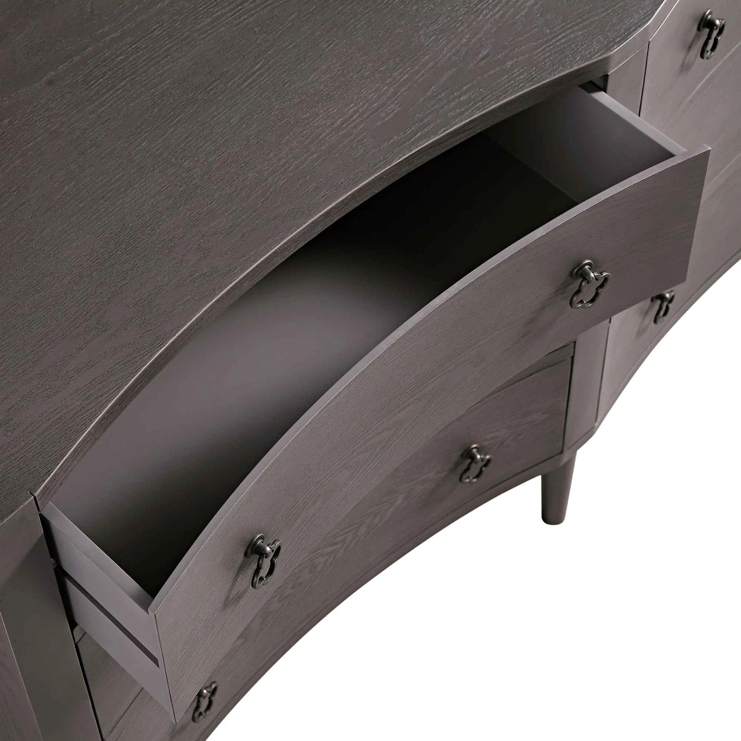 Thalia Concave Double Chest Of Drawers, Silver Oak 15 Thalia Concave Double Chest Of Drawers, Silver Oak - Image 13