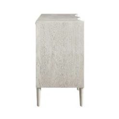 Thalia Concave Double Chest Of Drawers, Washed White -FINZ Furniture Shop XXCOD 024 WHITEWASH WB6