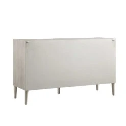 Thalia Concave Double Chest Of Drawers, Washed White -FINZ Furniture Shop XXCOD 024 WHITEWASH WB7