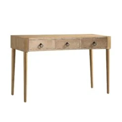 Thalia Concave Dressing Table, Natural -FINZ Furniture Shop XXDSK 022 NAT WB2
