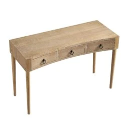Thalia Concave Dressing Table, Natural -FINZ Furniture Shop XXDSK 022 NAT WB4