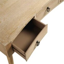 Thalia Concave Dressing Table, Natural -FINZ Furniture Shop XXDSK 022 NAT detail1