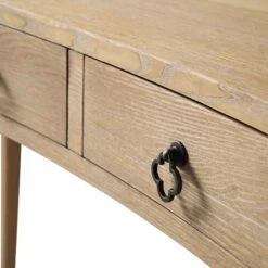 Thalia Concave Dressing Table, Natural -FINZ Furniture Shop XXDSK 022 NAT detail2