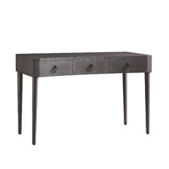 Thalia Concave Dressing Table, Silver Oak -FINZ Furniture Shop XXDSK 022 SILVEROAK WB2