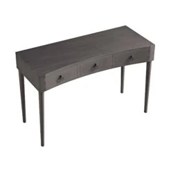Thalia Concave Dressing Table, Silver Oak -FINZ Furniture Shop XXDSK 022 SILVEROAK WB4