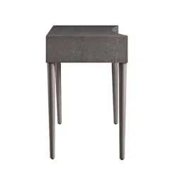 Thalia Concave Dressing Table, Silver Oak -FINZ Furniture Shop XXDSK 022 SILVEROAK WB5