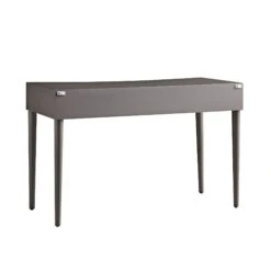 Thalia Concave Dressing Table, Silver Oak -FINZ Furniture Shop XXDSK 022 SILVEROAK WB6