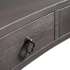 Thalia Concave Dressing Table, Silver Oak -FINZ Furniture Shop XXDSK 022 SILVEROAK detail1