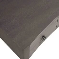 Thalia Concave Dressing Table, Silver Oak -FINZ Furniture Shop XXDSK 022 SILVEROAK detail4