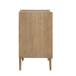 Thalia Concave 3 Drawer Bedside Table, Natural -FINZ Furniture Shop XXNS 021 NAT WB5
