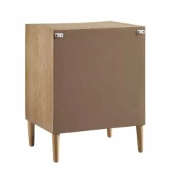 Thalia Concave 3 Drawer Bedside Table, Natural -FINZ Furniture Shop XXNS 021 NAT WB6