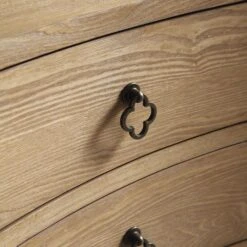 Thalia Concave 3 Drawer Bedside Table, Natural -FINZ Furniture Shop XXNS 021 NAT detail2