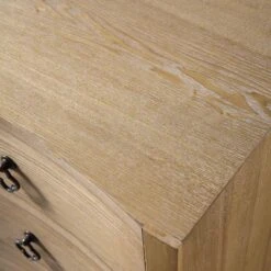 Thalia Concave 3 Drawer Bedside Table, Natural -FINZ Furniture Shop XXNS 021 NAT detail4