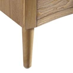 Thalia Concave 3 Drawer Bedside Table, Natural -FINZ Furniture Shop XXNS 021 NAT detail5