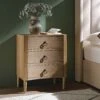 Thalia Concave 3 Drawer Bedside Table, Natural 1 Thalia Concave 3 Drawer Bedside Table, Natural -FINZ Furniture Shop XXNS 021 NAT main