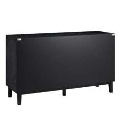 Bianca Chip Carved 3 Door Sideboard, Antique Bronze & Black 22 Bianca Chip Carved 3 Door Sideboard, Antique Bronze & Black -FINZ Furniture Shop XXSB 009 GOLD BLACK WB6