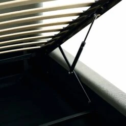 Constance Winged Headboard Ottoman Storage Bed, Olive Linen 30 Constance Winged Headboard Ottoman Storage Bed, Olive Linen -FINZ Furniture Shop ZD 2182 OLIVE LIN detail2