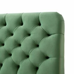 Leamington Deep-Buttoned Upholstered Bed, Meadow Green Velvet -FINZ Furniture Shop ZX 1063 CUCU VEL detail2