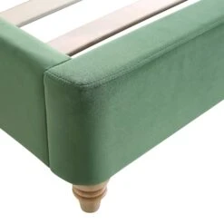 Leamington Deep-Buttoned Upholstered Bed, Meadow Green Velvet -FINZ Furniture Shop ZX 1063 CUCU VEL detail3