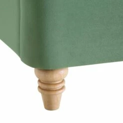 Leamington Deep-Buttoned Upholstered Bed, Meadow Green Velvet -FINZ Furniture Shop ZX 1063 CUCU VEL detail4