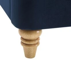 Leamington Deep-Buttoned Upholstered Bed, Midnight Blue Velvet 30 Leamington Deep-Buttoned Upholstered Bed, Midnight Blue Velvet -FINZ Furniture Shop ZX 1063 NAVY VEL detail5