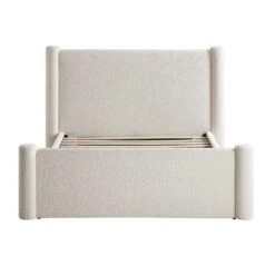 Galerie Beige Boucle Pillar Upholstered Bed 18 Galerie Beige Boucle Pillar Upholstered Bed -FINZ Furniture Shop ZX 2180 BEIGE BOUCLE D WB2