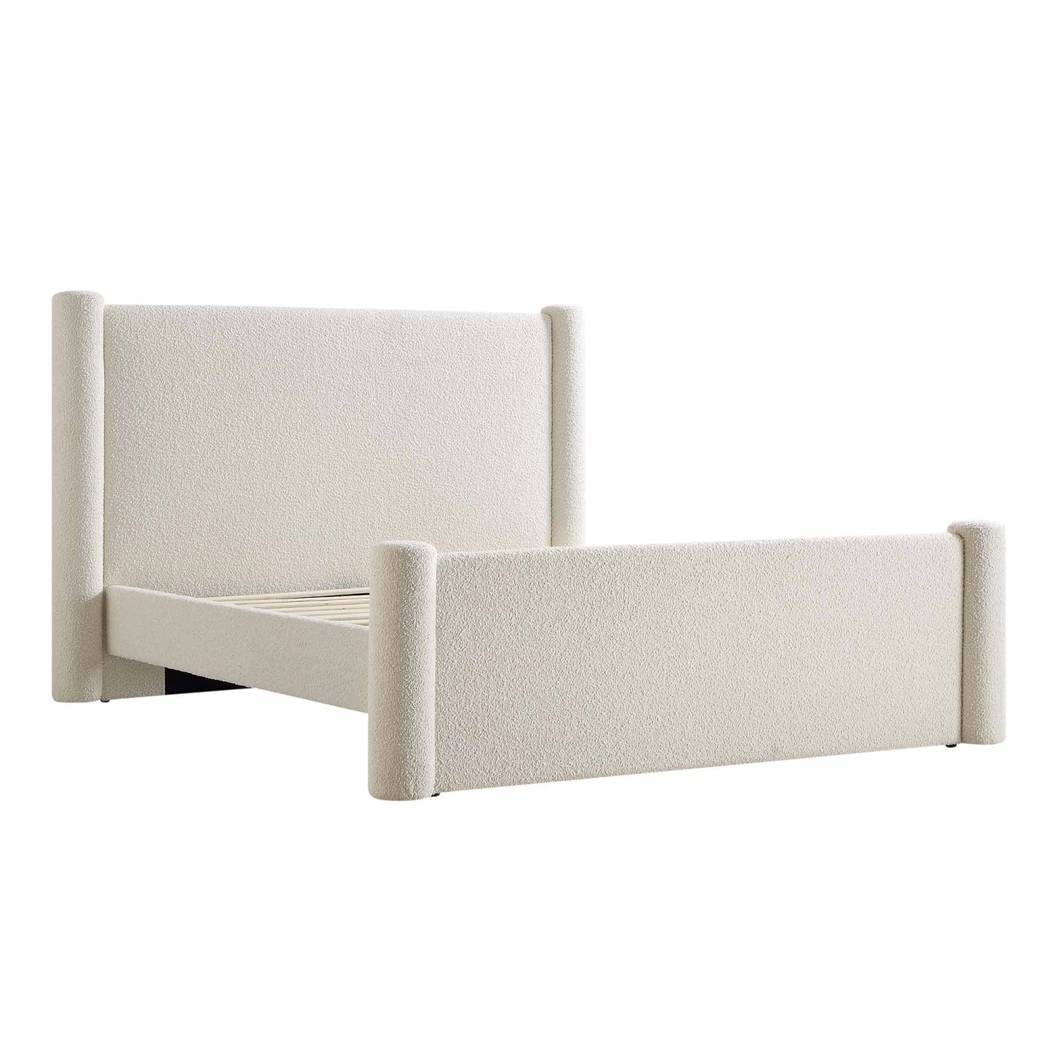 Galerie Beige Boucle Pillar Upholstered Bed 8 Galerie Beige Boucle Pillar Upholstered Bed - Image 6