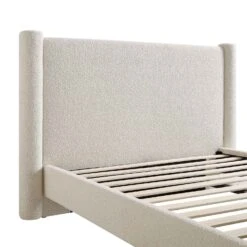 Galerie Beige Boucle Pillar Upholstered Bed 24 Galerie Beige Boucle Pillar Upholstered Bed -FINZ Furniture Shop ZX 2180 BEIGE BOUCLE D detail1