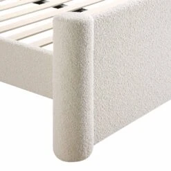 Galerie Beige Boucle Pillar Upholstered Bed 25 Galerie Beige Boucle Pillar Upholstered Bed -FINZ Furniture Shop ZX 2180 BEIGE BOUCLE D detail3