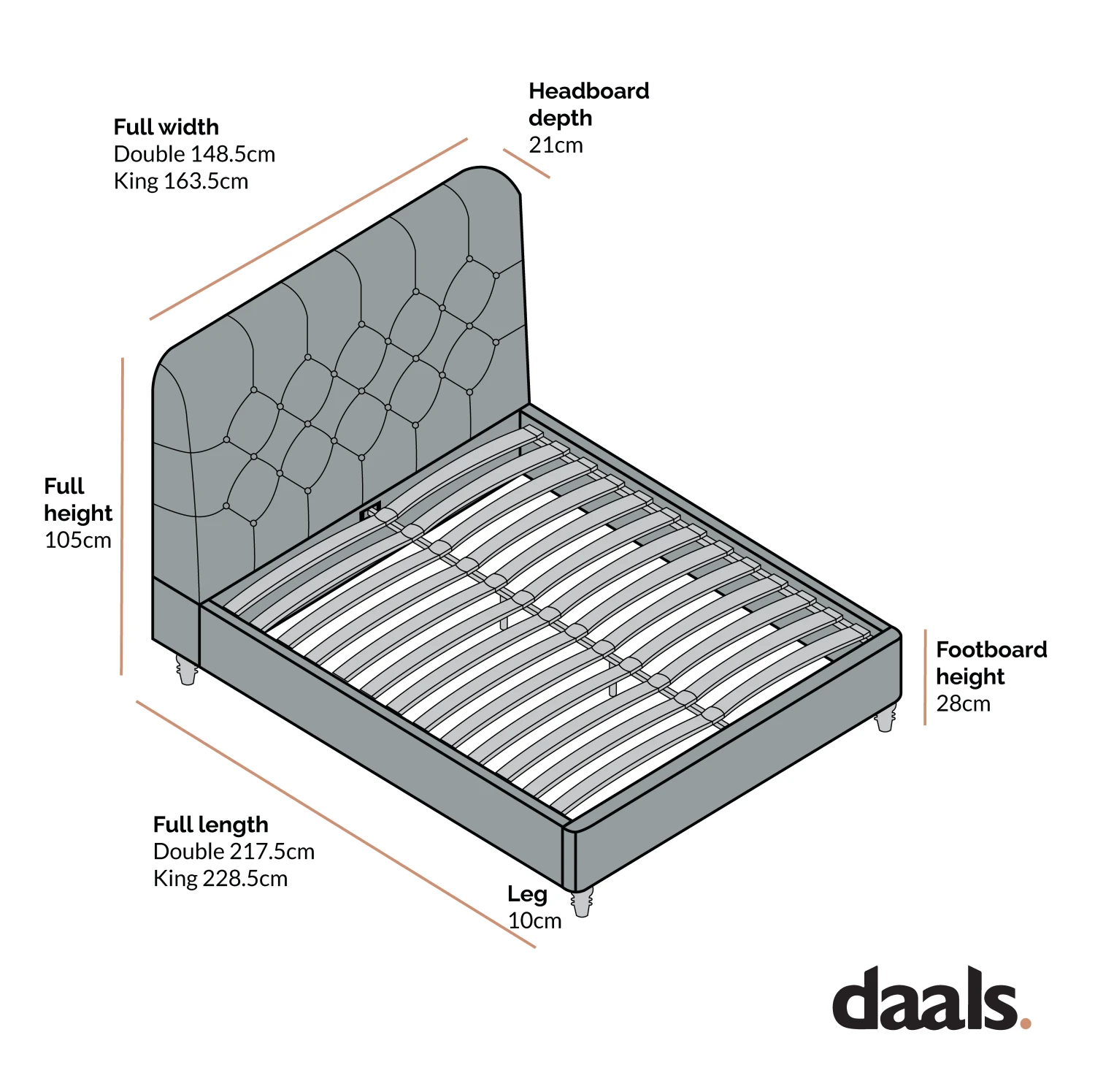 Leamington Deep-Buttoned Upholstered Bed, Midnight Blue Velvet 7 Leamington Deep-Buttoned Upholstered Bed, Midnight Blue Velvet - Image 5