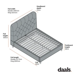 Leamington Deep-Buttoned Upholstered Bed, Rosewater Pink Fabric -FINZ Furniture Shop ZX Beds ZX 1063 No SK 600x 33eeb52e 7da3 4234 9c7a eb4b92070541