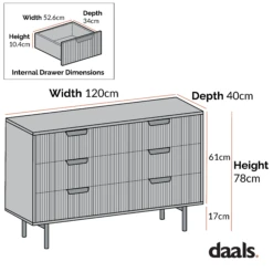 Richmond Ridged Wide Chest Of 6 Drawers, Matte White 18 Richmond Ridged Wide Chest Of 6 Drawers, Matte White -FINZ Furniture Shop dimensional drawings NOV 2022 BSD 107 3bf8f19d 449a 472f 8be0 448f6364e0cd