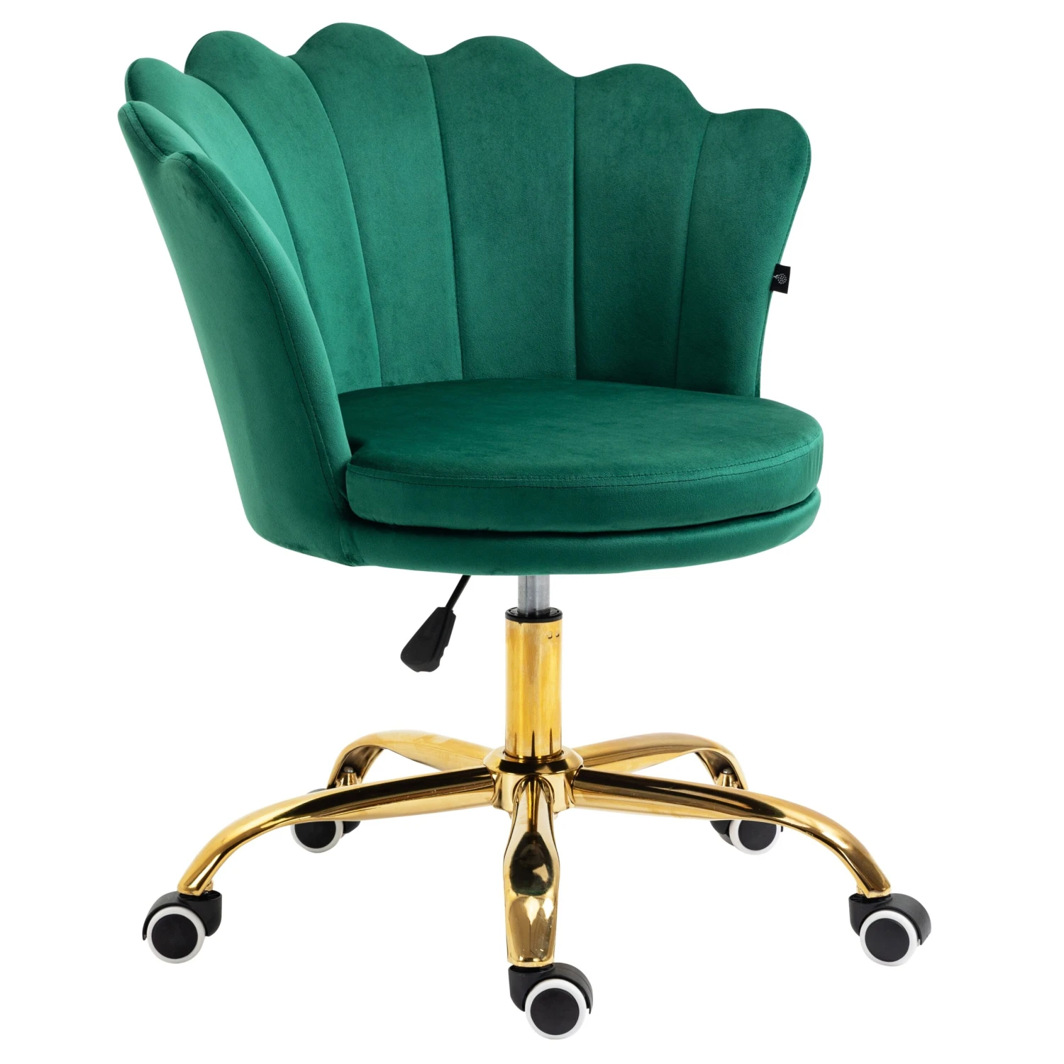 Hepburn Scalloped Swivel Chair (Green Velvet) 3 Hepburn Scalloped Swivel Chair (Green Velvet)