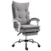 Executive Double Layer Padding Recline Office Desk Chair With Footrest, MR77 Grey Fabric 1 Executive Double Layer Padding Recline Office Desk Chair With Footrest, MR77 Grey Fabric -FINZ Furniture Shop e397f450 6ad8 4bf2 8e35 692849ce58d0